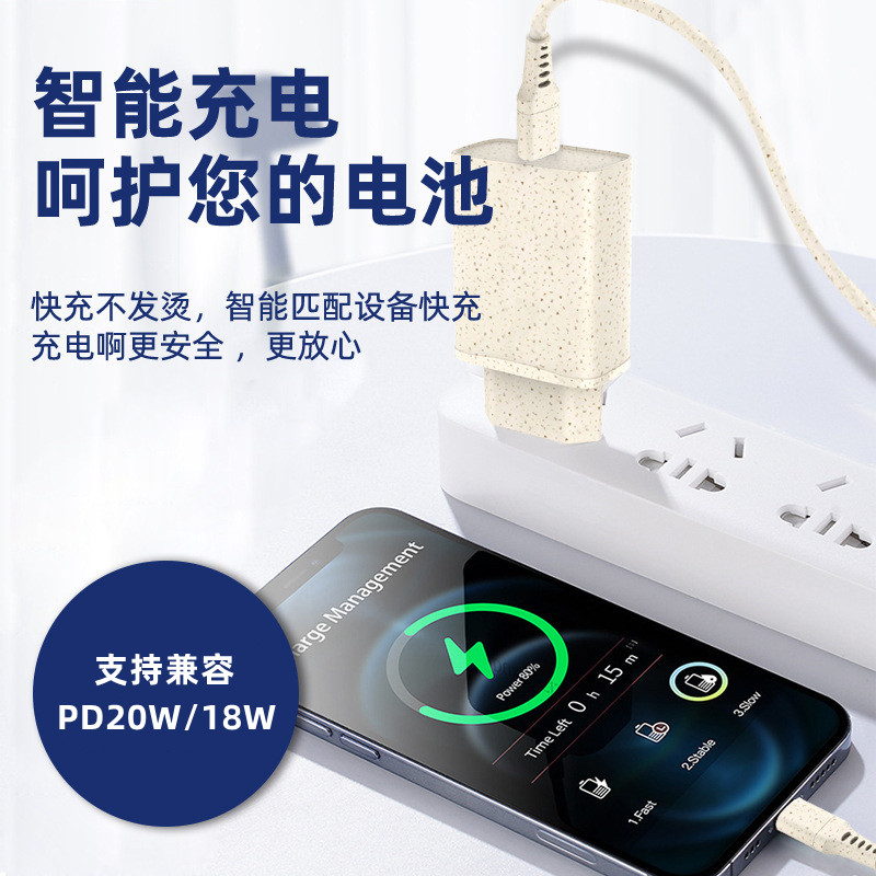 麥秸桿可降解充電器